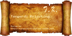 Tengerdi Krisztina névjegykártya